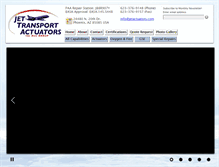 Tablet Screenshot of jetactuators.com